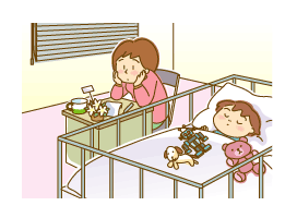 B病院へ入院