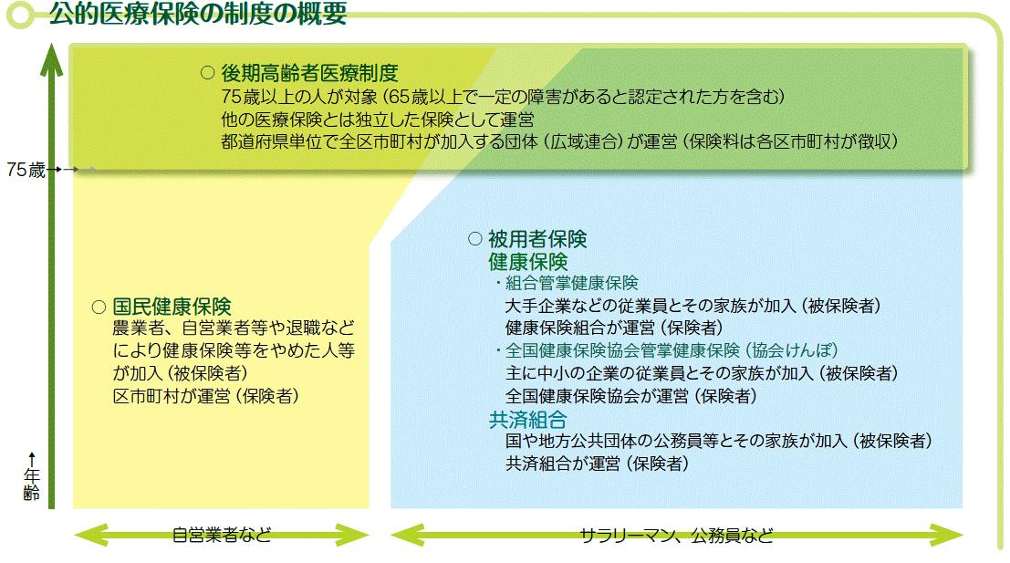 公的医療保険の制度の概要