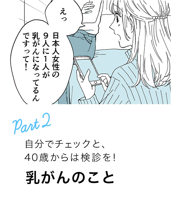Part2 自分でチェック、始めよう 乳がんのこと