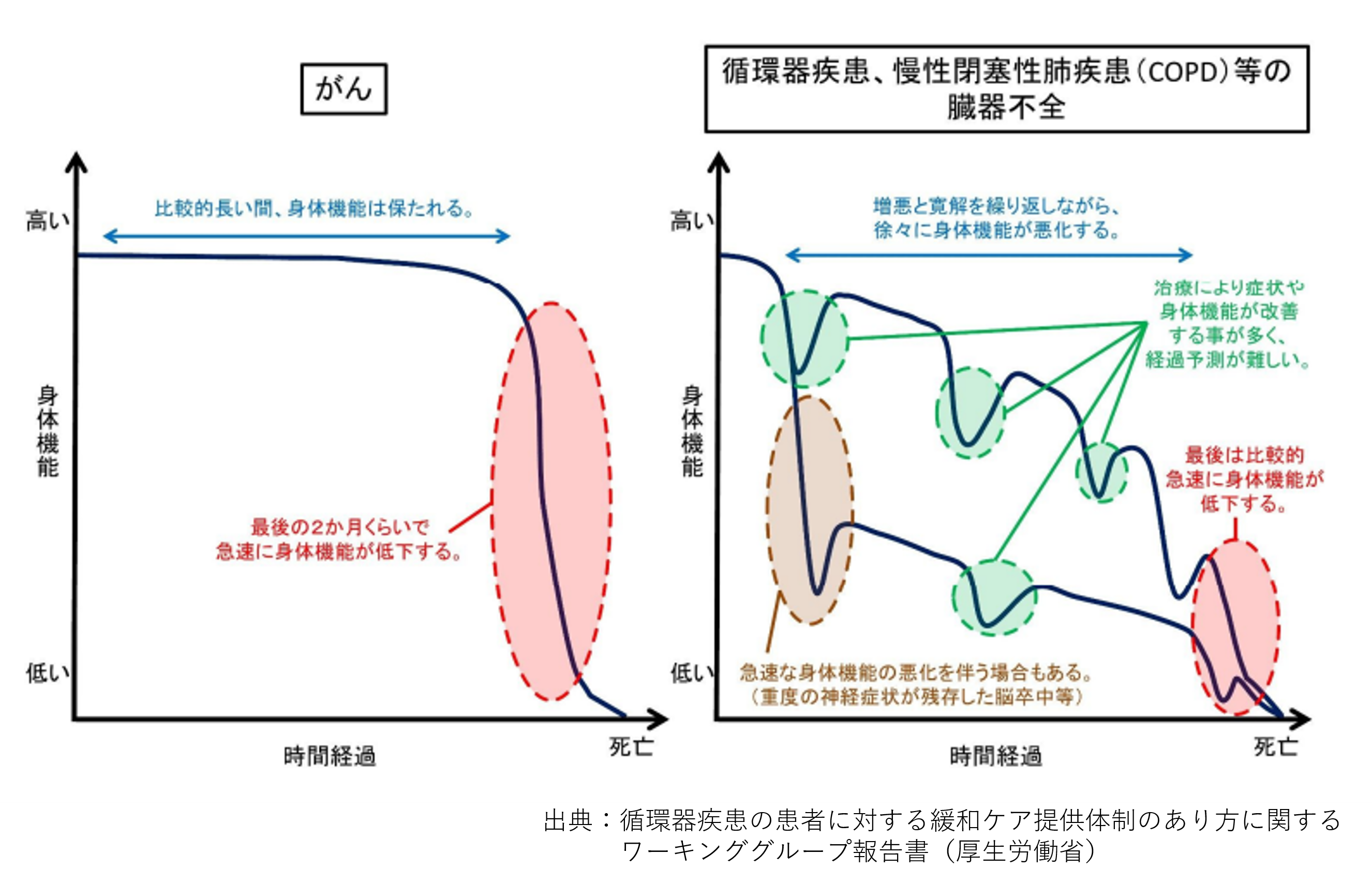 循環器疾患の患者に対する緩和ケア提供体制のあり方に関するワーキンググループ報告書（厚生労働省）