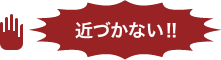近づかない！！