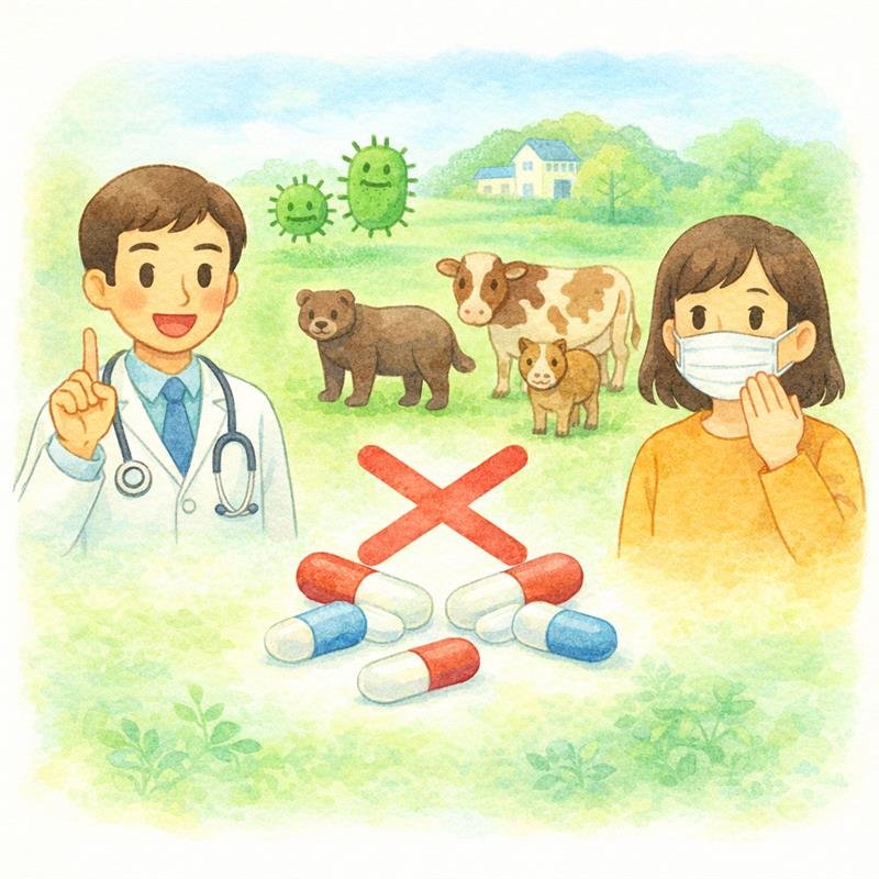 薬剤耐性菌（AMR）対策のイメージ