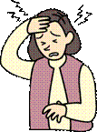 図:頭痛を訴える女性