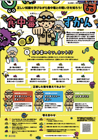 親子で学ぶ食中毒ずかん